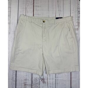 Vineyard Vines Breaker Chino Shorts Men's Size 40 Khaki Flat Front 8.5" Inseam